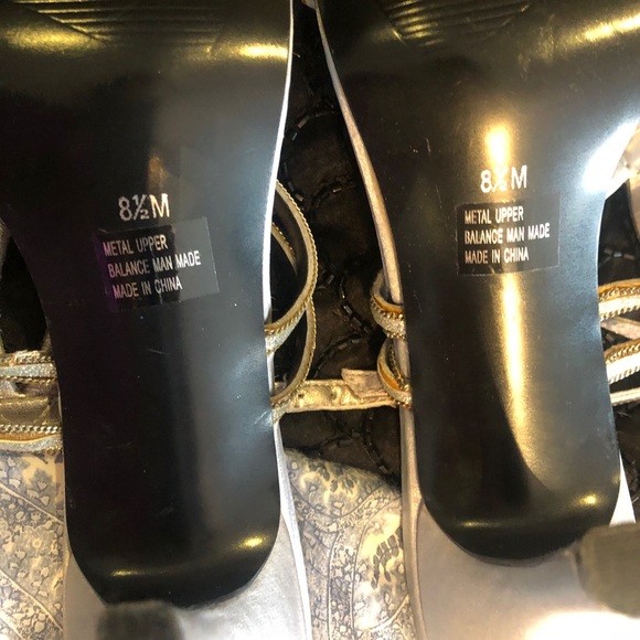 Silver crystal sandals - Picture 6 of 8